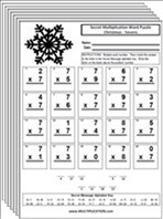More Christmas Multiplication Worksheets thumbnail