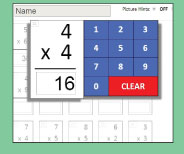 Unique interactive quiz format checks mastery and reinforces memory strategies for 4x4.