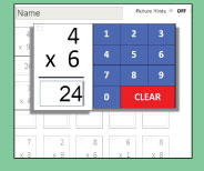 Unique interactive quiz format checks mastery and reinforces memory strategies for 4x6.