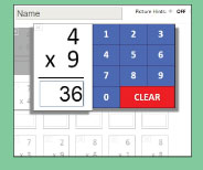 Unique interactive quiz format checks mastery and reinforces memory strategies for 4x9.
