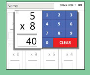 Unique interactive quiz format checks mastery and reinforces memory strategies for 5x8.