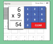 Unique interactive quiz format checks mastery and reinforces memory strategies for 6x9.