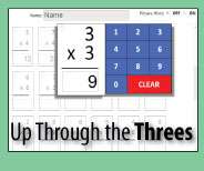 Interactive quiz format checks master for the THREES.