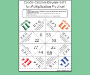 This printable cootie catcher is a fun way for students to practice the Elevens.