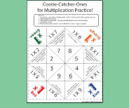 This printable cootie catcher is a fun way for students to practice the Ones.