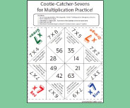 This printable cootie catcher is a fun way for students to practice the Sevens.