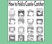 Here are the printable instuction to help kids fold the cootie catchers.