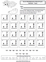 Hamsters Twos Time Table Multiplication Worksheet thumbnail