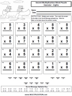 Hamsters Eights Time Table Multiplication Worksheet thumbnail