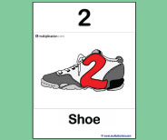 This large class size printable teaching card helps teach the 2 picture and story.