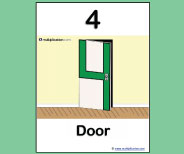 This large class size printable teaching card helps teach the 4 picture and story.