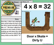 Large Teaching Cards - Multiplication.com