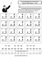 Martin Luther King Fives Time Table Multiplication Worksheet thumbnail