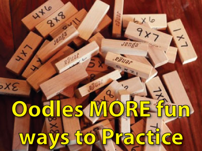 More fun ways to practice the Multiplication Facts