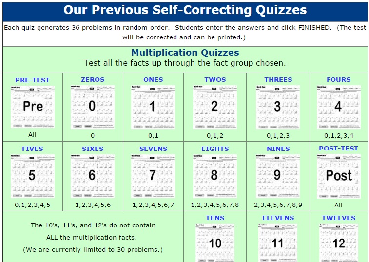 Previous Online Tests And Quizzes