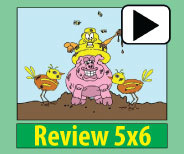 Engaging animation of the 5x6 picture and story insures memory retention.
