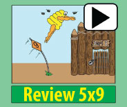 Engaging animation of the 5x9 picture and story insures memory retention.