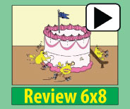 Engaging animation of the 6x8 picture and story insures memory retention.