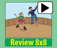 Engaging animation of the 8x8 picture and story insures memory retention.