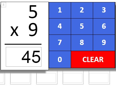 Multiplication Auto-Scoring Quizzes and Tests
