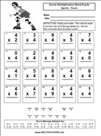 Sports Fours Time Table Multiplication Worksheet thumbnail