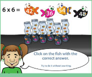 Important demonstration lesson on the meaning of 6x6 using groups and arrays.