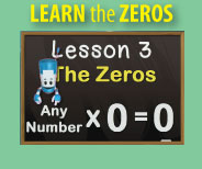 Resources for teaching the Zeros. (Videos, lessons, activities, quizzes, flashcards, and more)
