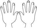 Hands outstretched illustration