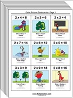 Multiplication facts flashcards thumbnail