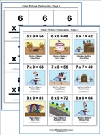 Sixes Time Table Multiplication Flashcards thumbnail