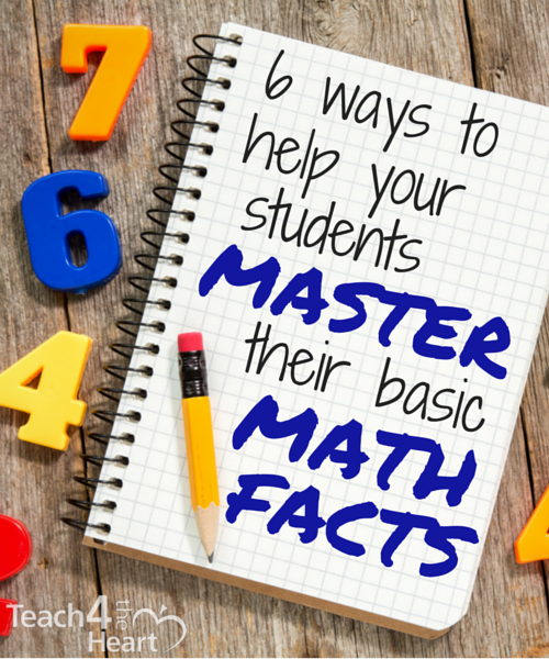 6 Ways to Help Your Students Master their Math Facts