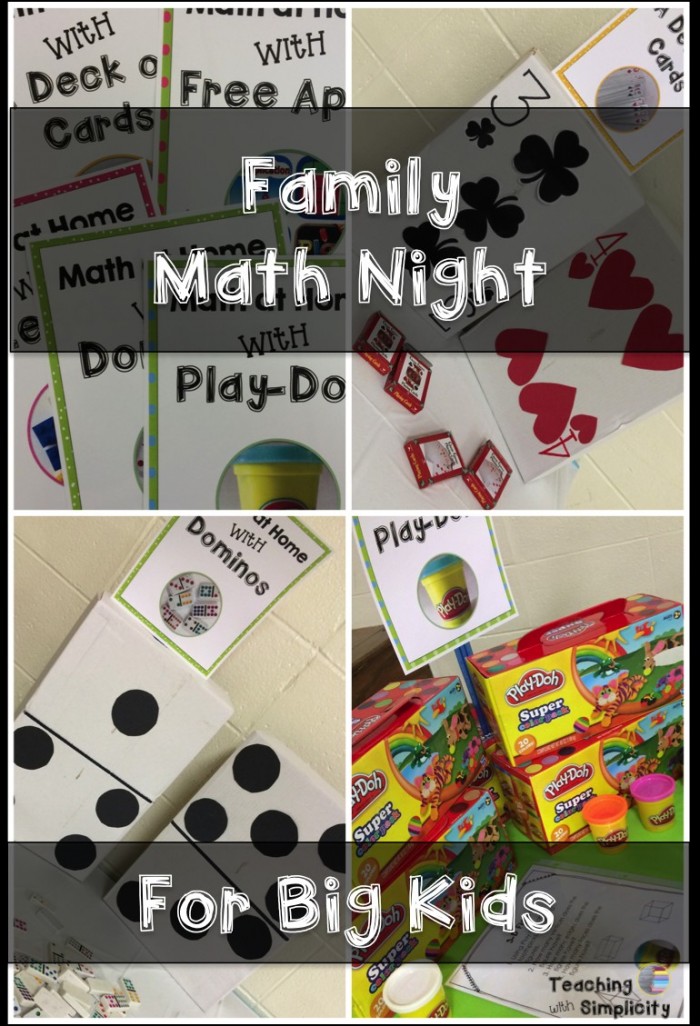 Family Math Night For Big Kids